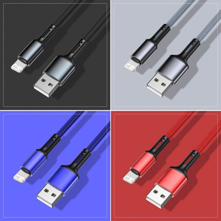 a-lovable-3acharge-usbfor-iphone-1311x6-7-8-plus-ipad-origin-nylon-linephone-cord-data-charger-wire-3m