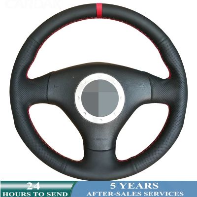 【YF】 Car Steering Wheel Cover Hand Sewing Braid Leather For Audi A4 B6 2002 A3 3-Spoke 2000 2001 2003 TT 1999-2005