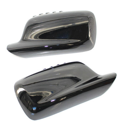 1Pair Car Side Mirror Cover Cap For BMW 3 7 Series E46 E65 E66 E67 Bloss Black Side Mirror Protector Styling Decal High Quality