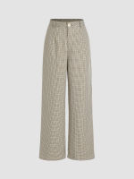 Cider Check Straight Leg Trousers