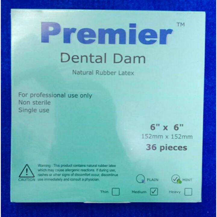 Premier Dental Dam 6x6 Lazada PH