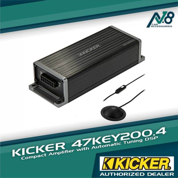 Kicker Key200.4 Smart 4-Ch. Amplifier (auto-EQ/processor) Genuine ...