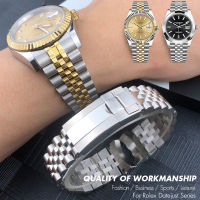 20Mm 21Mm 13Mm 17Mm 316L Stainless Steel Watchband Fit For Rolex 36Mm Oyster Perual Datejust Glossy Silver Golden Watch Strap