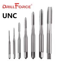 Drillforce UNC Screw Machine ดอกสว่าน ดอกสว่าน HSS ขลุ่ยตรง 2-56 3-48 4-40 5-40 6-32 8-32 10-24 5 / 8-11 3 / 4-10 7 / 8-9