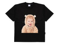 NicefeetTH - acmé de la vie ADLV BABY FACE BEAR DOLL Short Sleeve T-Shirt (BLACK)