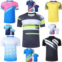 2022 Free printing badminton tshirts For Men Women Child Sports running outdoor Tennis t Shirts sports table tennis t shirts