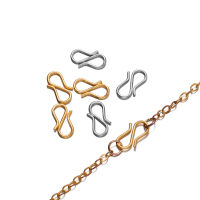 St.kunkka 20ชิ้น/ล็อตสแตนเลสสีทอง S รูปร่าง End Clasps Hooks Chain Connectors สำหรับสร้อยข้อมือสร้อยคอ DIY เครื่องประดับทำอุปกรณ์