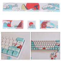 1 Set PBT Five Sides Dye-subbed Keycap Space Bar 6.25U ESC Entre Keys OEM Profile Coral Sea Keycaps accessories