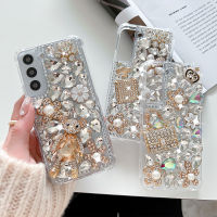 เคสโทรศัพท์พลอยส่องแสงเป็นประกายระยิบระยับสุดหรูสำหรับ Samsung Galaxy A32 A42 A52 A72 A22 A51 A71 A12 5กรัม A21S A13 A33 A53เคสโทรศัพท์ติดเพชร DIY SiChuanZhiChengMao