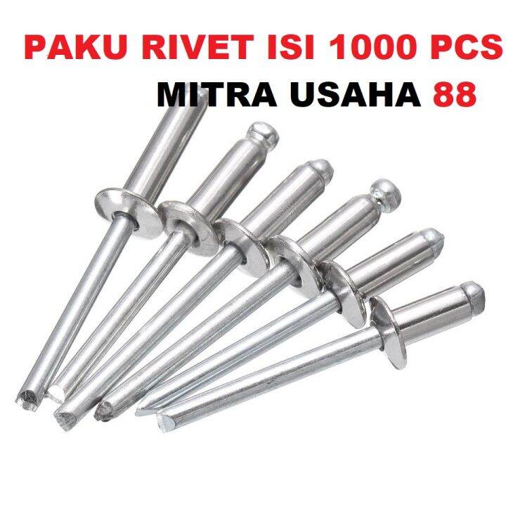 M U Paku Rivet Rivetti Type Ukuran Mm X Mm Isi Pcs