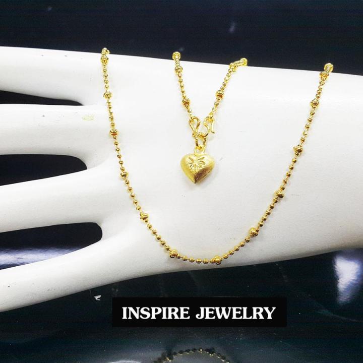 inspire-jewelry-จี้รูปหัวใจพร้อมสร้อยคอ-เลือกตามแบบที่ต้องการ-มีความยาว-ๅ16-นิ้ว-or-18นิ้ว-ให้เลือก