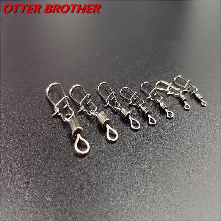 50pcs-lot-1-14-carp-fishing-accessories-connector-pin-bearing-rolling-swivel-stainless-steel-snap-fishhook-lure-swivels-tackle