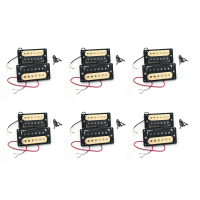 12Pcs Electric Guitar Pickups 50/52 Zebra Faced Humbucker Double Coil Electric Guitar Pickups