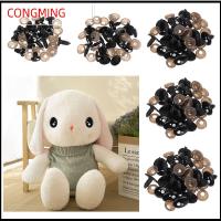 CONGMING 20/40pcs สีดำ ตุ๊กตาสัตว์ เด็กๆ อุปกรณ์ตุ๊กตาตุ๊กตา ตาความปลอดภัยรูปไข่ สำหรับหมีขาว งานฝีมือหุ่น