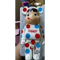 400% Bearbrick Peko ear ตุ๊กตาของเล่นสําหรับเด็กลายดอกไม้