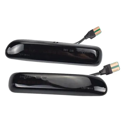 2X Car Smoked LED Dynamic Side Marker Light Turn Signal Blinker for 3 Series E46 Coupe1997-2001