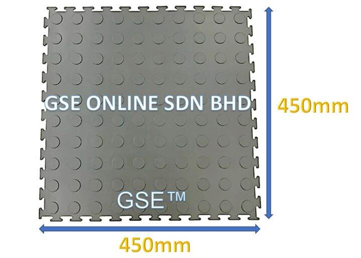 Interlocking Antislip Rubber Floor Tiles, Made of 100 Homogeneous