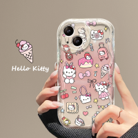 เคสสำหรับ HONOR HONOR50 HONOR70 HONOR70Pro HONOR70Pro+HONORX9A 5G HONORX9 5G โค้งครีม Hello Kitty เคสโทรศัพท์แบบนุ่ม