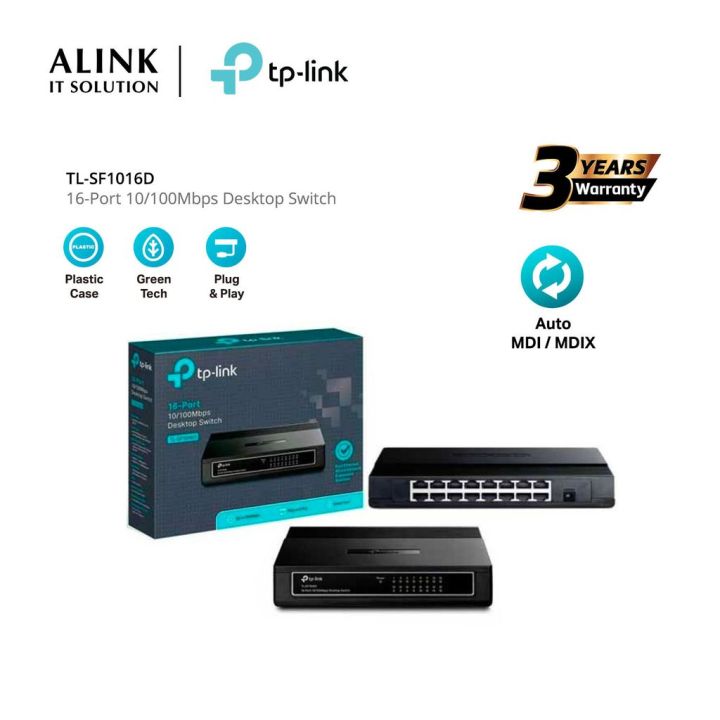 switch-hub-สวิตซ์ฮับ-tp-link-16-port-tl-sf1016ds