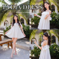 ? LYDIA WHITE DRESS ? เดรสโอเวอร์ไซต์ พริ้วสวย