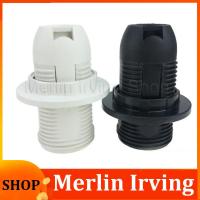 Merlin Irving Shop 1pcs E14 Light Bulb Lamp Holder Base Socket Lampshade Collar Splitter Screw Converter Black White for Home LED Lighting