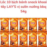 Bánh snack khoai tây LAY S vị sườn nướng bbq 54g