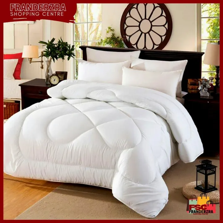 Plain White Comforter/Duvet Filler Bed Comforter King Size 2mx2.3m