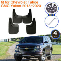 สำหรับ Chevrolet Tahoe GMC Yukon 2015 2016 2017 2018 2019 2020 Mudguards ด้านหน้าด้านหลังล้อ Fender Flare Mudflap Splash อุปกรณ์เสริม