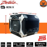 ซับตู้10นิ้วสำเร็จรูป BOSTWICK BOS-BE-250.1X เครื่องเสียงรถ ซับพร้อมแอมป์ในตัว ขนาด10นิ้ว เครื่องเสียงรถ ลำโพงซับรถยนต์