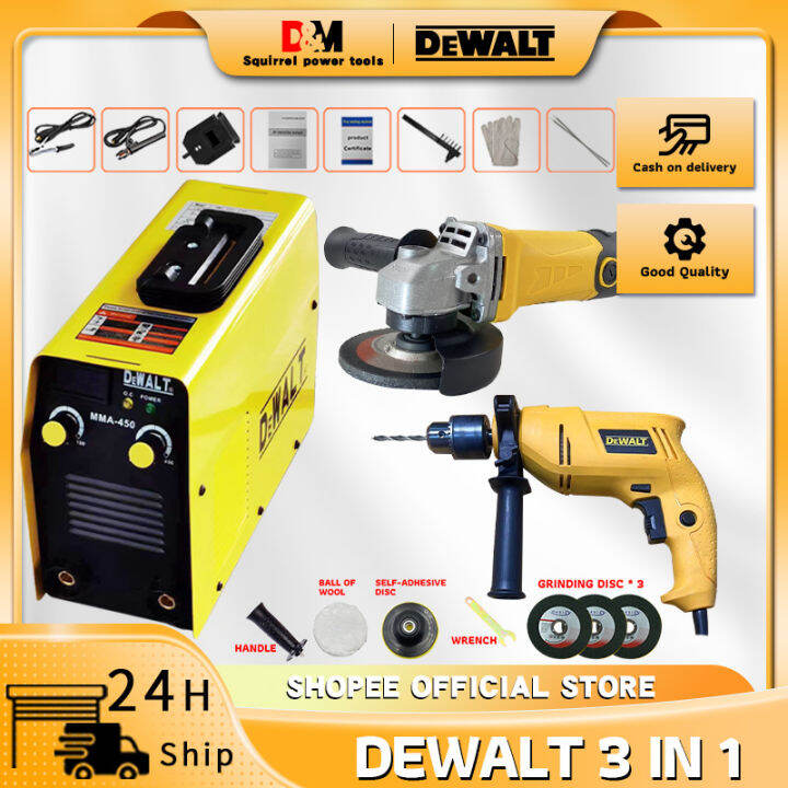 【COD】 DeWALT 2in1 MMA450 Portable IGBT Inverter Welding Machine+DeWALT