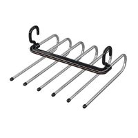 Pants Rack Stainless Steel Clothes Hanger Closet Organizer Adjustable Pants Storage Shelf Space Saving Closet Organizer