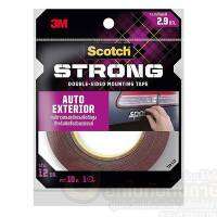 เทปกาวสองหน้า 3M SCOTCH STRONG เทปกาวสองหน้าแรงยึดติดสูง สำหรับติดชิ้นส่วนรถยนต์ ขนาด 12 mm. x 10 m. จำนวน1แพ็ค พร้อมส่ง