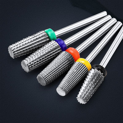 5 In 1 Tapered Safety Carbide Nail Drill Bits Milling Cutter With Cut Drills Carbide For Manicure Remove Gel Nails Accessories