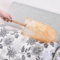 1PC Household Wool Dust Duster With Bamboo Pole Handle Car Office Dust Cleaning Tools Supplies