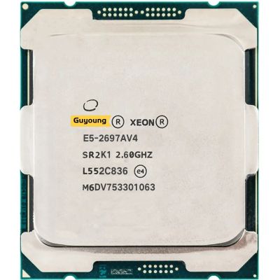 E5-2697AV4 Xeon 2697AV4 E5 2.60GHZ 16-Core 40MB 145W 12nm E5-2697A V4โปรเซสเซอร์ LGA2011-3ซีพียูตั้งโต๊ะ