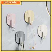 GOTORADE 4 Pcs เอบีเอสเอบีเอส ตะขอติดแน่น ทนทานสำหรับงานหนัก แผ่นปะพีวีซี ตะขอติดผนัง ง่ายต่อการใช้ ความจุแบริ่งที่แข็งแกร่ง ตะขอแขวนฝักบัว อุปกรณ์สำหรับห้องครัว