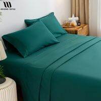 ◇♗ 4PC Bedding Sheets Set Deep Pockets 16 inch Eco Friendly Wrinkle Free Sheets Machine Washable Hotel Bedding Set Queen King Size