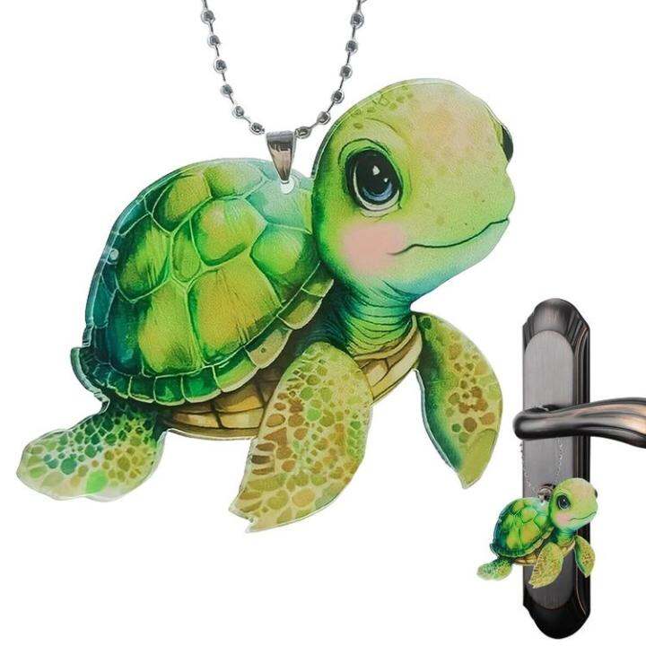 animal-car-pendant-sea-turtle-pendant-for-car-interior-supplies-reusable-auto-rearview-mirror-decoration-multifunctional-colorful-acrylic-car-pendants-for-car-truck-suv-skilful