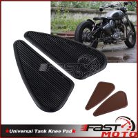 Universal Motorcycle Gas Fuel Tank Rubber Sticker Protector Knee Tank Pad Decal For Harley Custom Chopper Bobber Scrambler Dyna  Power Points  Switche