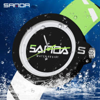 SANDA nd Quartz Watch Sport Outdoor Watches For Men Original Japan Movement Clock s Simple Dial Silicone celet Waterproof