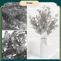 EILEEN 1Pcs อุปกรณ์ DIY พวงหรีดใบไม้ ของตกแต่งบ้าน เครื่องประดับกล่องของขวัญ ดอกไม้จำลอง พืชประดิษฐ์ โรงงานเทียม ใบจำลอง ทองเงิน