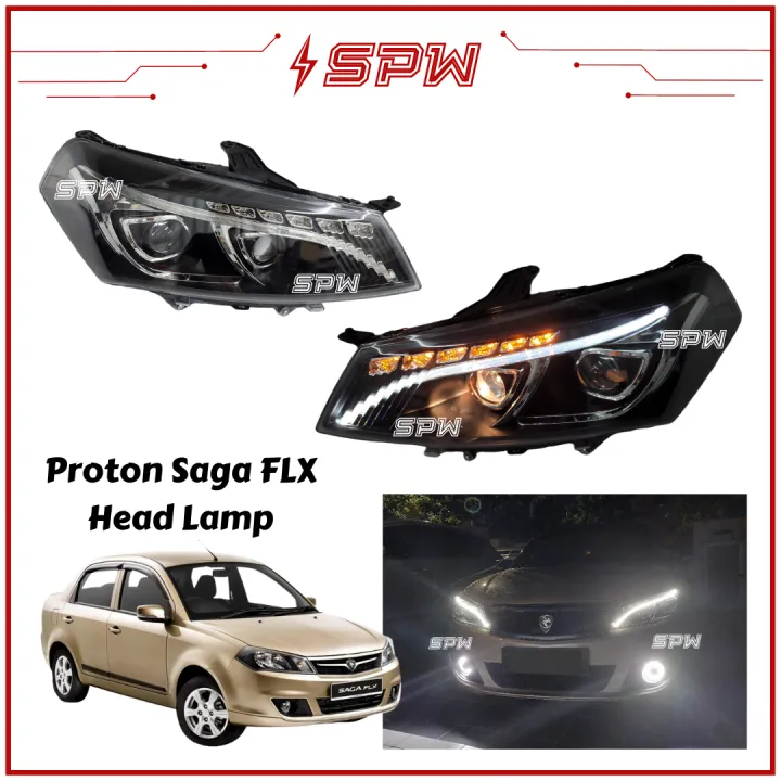 Proton Saga Headlamp Headlight FL/FLX (20112015) LED Head Lamp Head Light Mercedes Benz CClass