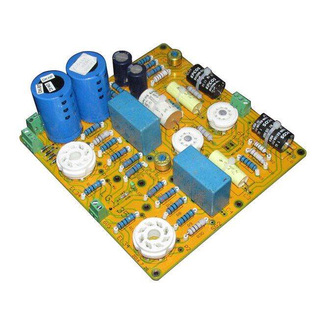 40w 6n3+6n6+el34 Mono Power Amplifier Board Goldox Mtype Pushpull