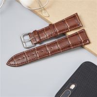 fgjdfgrh Business Genuine Leather Watchbands Bamboo Pattern Wrist Straps Replace Watch Accessories Wristwatch Band 16 18 20 22 24mm