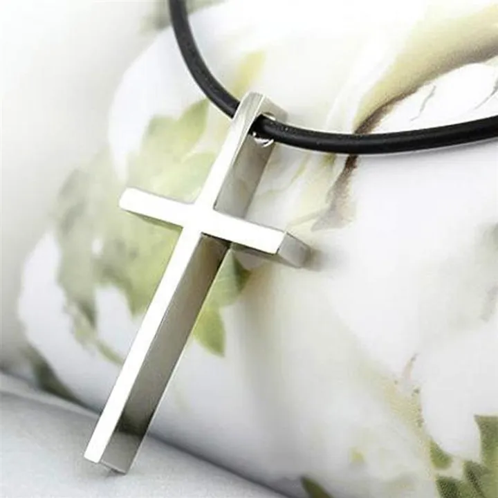 leather-cross-pendent-necklace-leather-black-cross-necklace-new-simple-cross-aliexpress