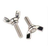 2/10pcs M3 M4 M5 M6 M8 M10 Hand Tighten Screws Butterfly Bolt Wing Thumb Screw Claw A2-70 Stainless Steel Fasteners