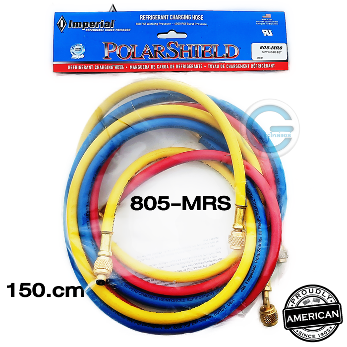 imperial-charging-hose-สายชาร์จน้ำยา-รุ่น-805mrs-150cm-r22-404a-r407c-r134a-สาย3เส้น-made-in-usa