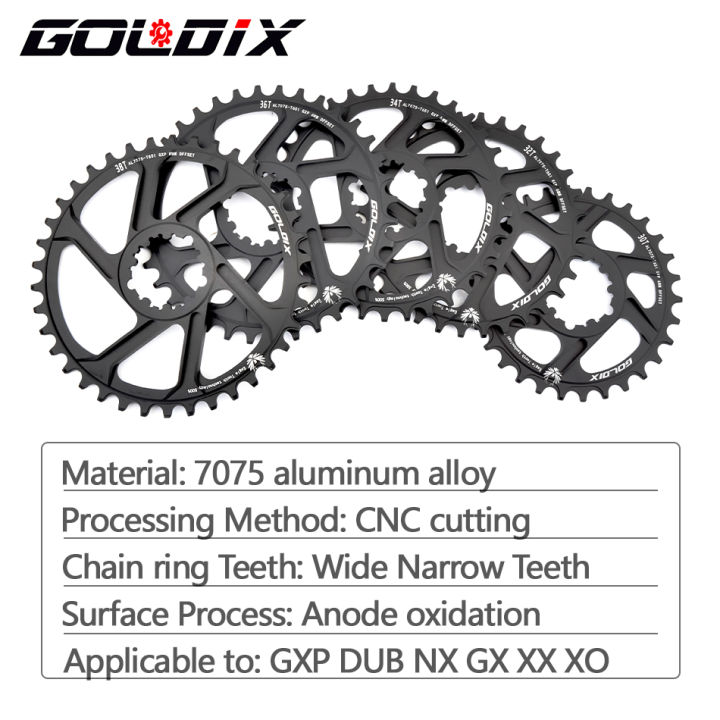 ix-gxp-จักรยาน-chainring-กว้างแคบ-chainwheel-3032343638ครั้ง-crankset-มงกุฎสำหรับ-sram-dub-1112วินาที-nx-xx-xo-gx-แผ่นเดียว