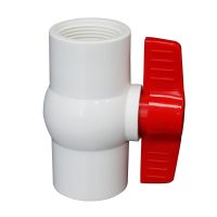 1/2 quot; 3/4 quot; 1 quot; 1-1/4 quot; 1-1/2 quot; BSP Female Thread White PVC Ball Valve Coupler Adapter Water Connector For Aquarium Fish Tank