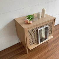 Spot parcel post Japanese-Style Solid Wood Multi-Layer Bedside Table Simple Modern Small Cabinet Home Bedroom Locker ins Bedside cabinet